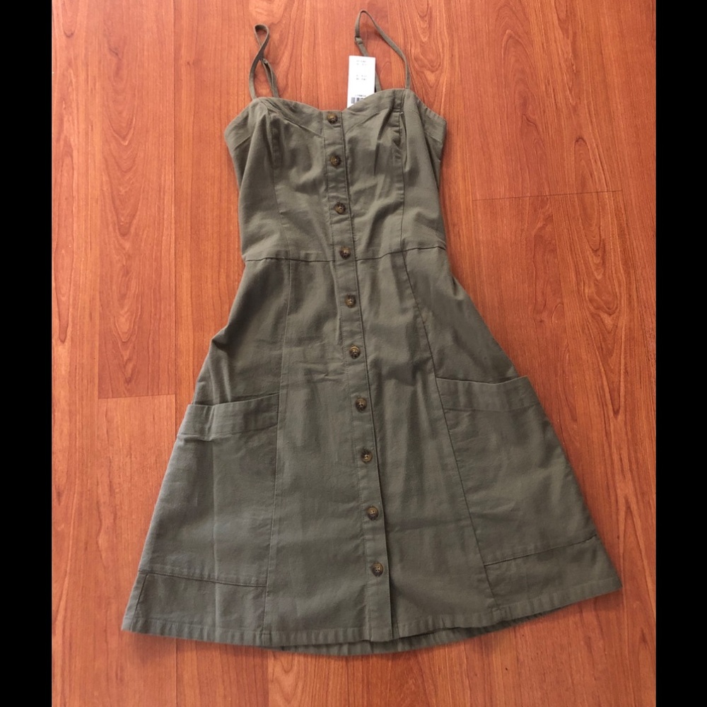 Abercrombie & Fitch olive green sundress